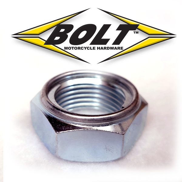 20MM Locking rear axle nut. replaces Yamaha 90185-20002-00 20MM Locking rear axle nut. replaces Yamaha 90185-20002-00
