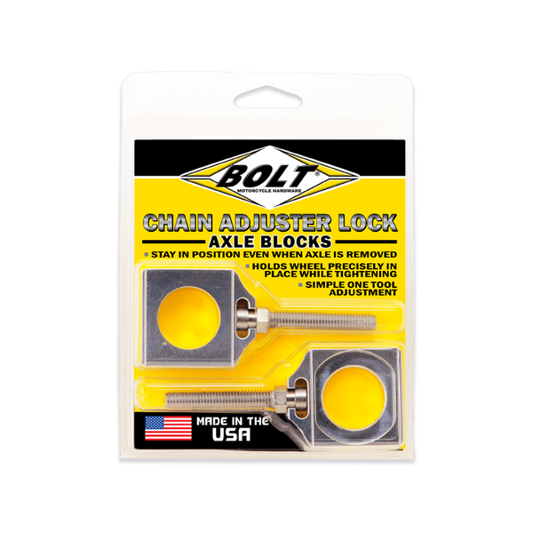 アクチェータ Chain Adjuster Lock Axle Blocks for Kawasaki – Bolt Motorcycle