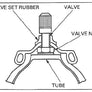 Honda cap, rim hole. Cap, valve Replaces 42714-KA3-710