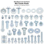48 piece KX Track Pack hardware contents Kawasaki part numbers: 92154-0547, 92154-2961, 92150-1760, 132BA0625, 132BC0625, 92154-2967, 92154-0520, 132BA0616, 132BC0616, 92154-2965, 132BA0614, 132BC0614, 92154-2964, 92150-1340, 92154-2969, 92154-2970, 92150-1505, 92153-0503, 92154-0772, 92150-1892, 92150-1507, 92153-0502, 92153-0864, 92154-0915, 92154-0546, 92143-1676, 220AA0508, 92154-0546, 92210-1352, 92154-1739, 92154-0972, 132BA0825, 132BA0820, 132BA0640, 132BC0640, 92154-2979, 92154-2968, 92210-0630