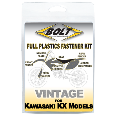 This Bolt kit includes replacements for the following Kawasaki part numbers: 92150-1340, 92154-2969, 92154-2970, 92150-1505, 92153-0503, 92150-1435, 92154-0772, 92150-1892, 92150-1507, 92153-0502, 92210-0630, 132BA0620, 132BC0620, 92154-2972, 92154-2966, 132BA0640, 132BC0640, 92154-2979, 92154-2968, 92153-0864, 92154-0915, 92154-0546, 132BA0630, 132BC0630, 92154-2977, 92154-1942, 92150-1486, 92153-0863, 92150-1506 Our fasteners are the same spec bolts as the factory.