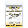 This Bolt kit includes replacements for the following Yamaha part numbers: 95027-06012-00, 95022-06012-00, 95E32-06012-00, 90387-06009-00, 90105-06203-00, 90183-060A7, 95027-06030-00, 95022-06030-00, 95E32-06030-00, 97017-06030-00, 95027-06016-00, 95022-06016-00, 95E32-06016-00, 90119-06133-00, 90105-06064-00, 90109-067F4-00, 90159-06182-00, 90119-06217-00 Our fasteners are the same spec bolts as the factory.