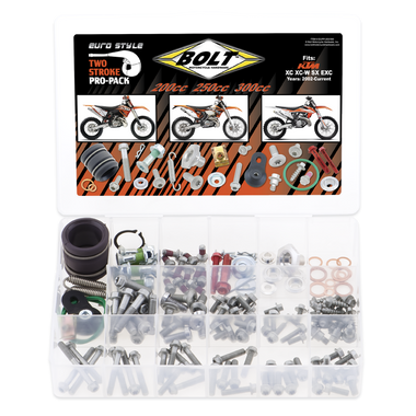 KTM 200-300 SX, XC, XC-W, EXC 2002-2024 2-Stroke Euro Style Pro Pack