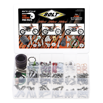 KTM 200-300 SX, XC, XC-W, EXC 2002-2024 2-Stroke Euro Style Pro Pack