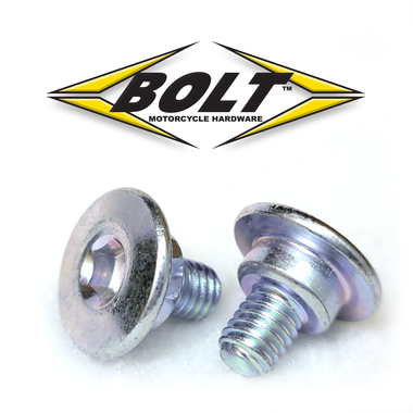 Fork guard bolt for Honda CR / CRF models 1989 to current. Replaces 90113-MAC-780 and 90106-KZ3-000