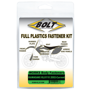 This Bolt kit includes replacements for the following Kawasaki part number: 92210-0630 Our fasteners are the same spec bolts as the factory.