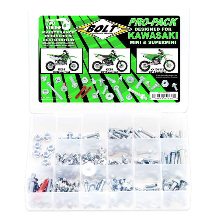 2-Stroke Pro-Pack for Kawasaki Minis KX65/85/100/112 – Bolt 2-Stroke Pro-Pack for Kawasaki Minis KX65/85/100/112 – Bolt