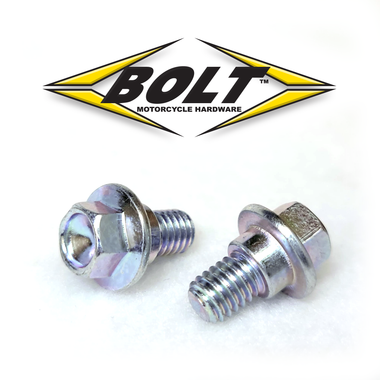M6 CR Honda style shroud bolt. Replaces 90101-ML3-840 and 90111-HC4-000