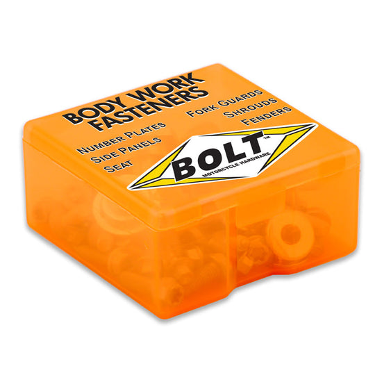 This Bolt kit includes replacements for the following KTM part numbers: 59001092050, 0025060166, 0017060206, 0017060205, 0017060204, 79003003000, 79103002020, 0025060256, 83008000015, 0025060126, 0014050123, 0023060123, 0024060136 Our fasteners are the same spec bolts as the factory.