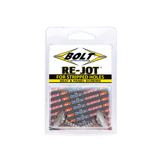 RE-JOT ™ seat & panel screws for stripped holes in plastics