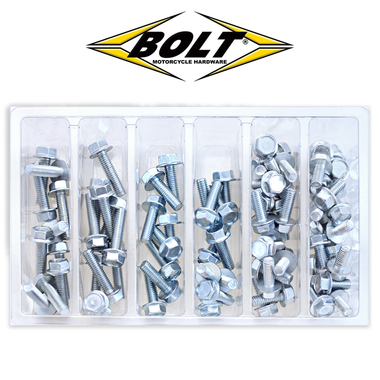 M6 10mm Hex Flange Bolt Small Service Assortment & Refills
