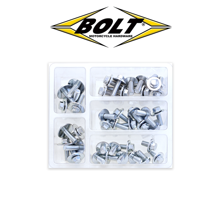 M6 セット M6 Hex Flange Bolts/Washers Small Service Assortment & Refills