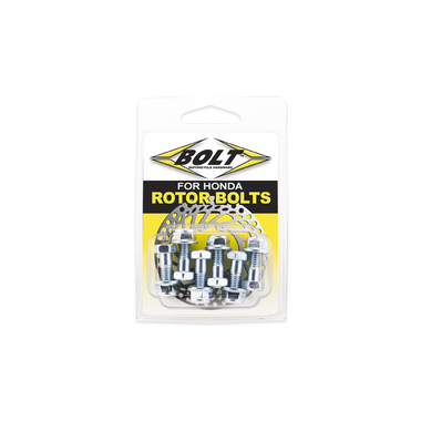 Rotor bolts. Replaces Honda Part Numbers 90105-MAC-680, 90105-KAE-870, 90105-MK5-010, 90301-473-003