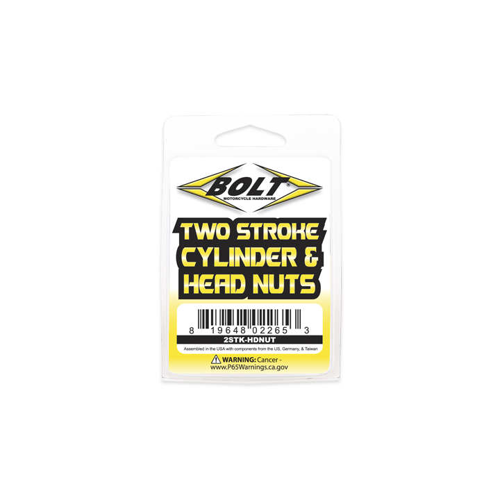 Two-Stroke Cylinder & Head Nuts – Bolt Motorcycle Hardware