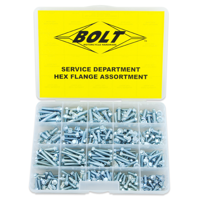 Service Department Hex Flange Assortment & Refills