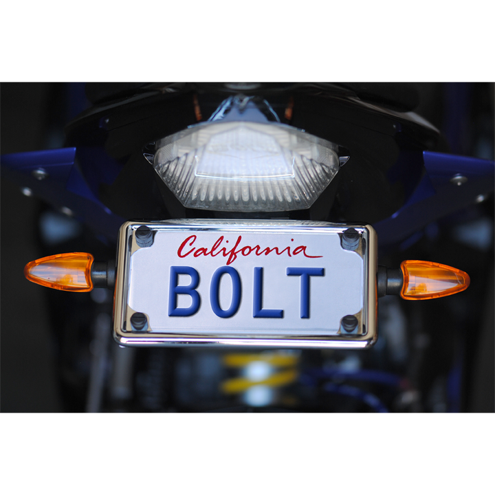 Motorcycle license discount plate